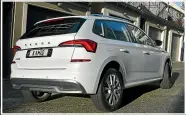  ??  ?? Skoda reckons it has a good thing going with the rearend design of the Scala, and so has continued the look here.