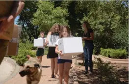  ?? (IDF Spokespers­on’s Unit) ?? AID AND CARE packages donated by residents of the Golan Heights are delivered yesterday to Syrians displaced by fighting on the other side of border.