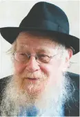  ??  ?? Rabbi Adin Steinsaltz