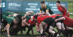  ??  ?? Shaun Rooney prepares to put in to a Boyne scrum during the match against Cill Dara.