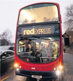  ??  ?? The popular X41 bus route has been rescued after the government stepped in to help fund the service