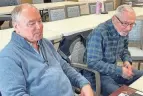  ?? CRAIG WEBB/BEACON JOURNAL ?? Bill, left, and Richard Selong talk about the theft of rings from their late mother’s fingers while she was a resident at the Western Reserve Masonic Community in Medina Township.