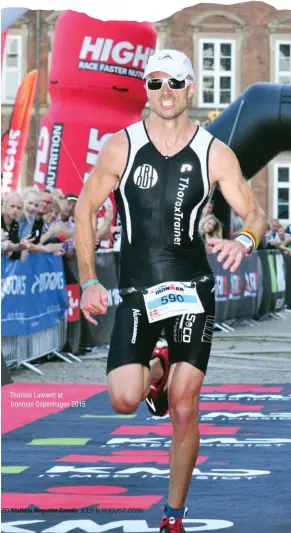  ??  ?? Thomas Lawaetz at Ironman Copenhagen 2015