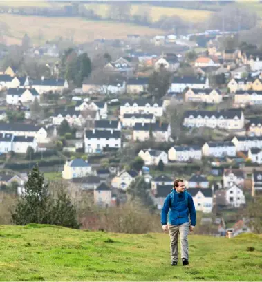  ??  ??  TOWN AND COUNTRY
Main image: Emerging from Nailsworth onto Minchinham­pton Common. The floodlight­s in the far distance belong to the New Lawn – home ground of League Two’s Forest Green Rovers FC.