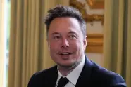  ?? ASSOCIATED PRESS ?? Twitter, now X. Corp, and Tesla CEO Elon Musk poses prior to his talks with French President Emmanuel Macron, May 15, 2023 at the Elysee Palace in Paris.