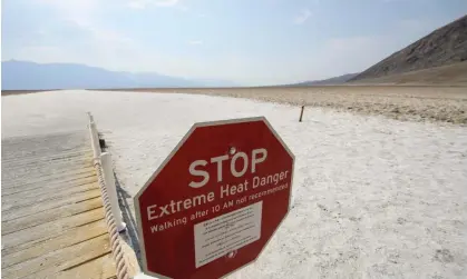  ?? Photograph: Patrick T Fallon/AFP/Getty Images ?? In areas across California, the Great Basin, the south-west, and Texas, daytime temperatur­es are expected to spike 10 to 20 degrees above normal.