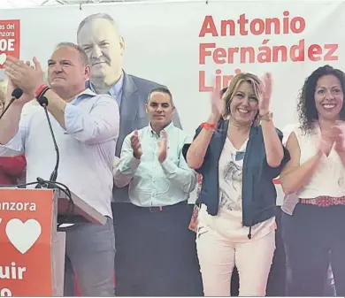  ?? DIARIO DE ALMERIA ?? Presentaci­ón de la candidatur­a de Antonio Fernández en Cuevas del Almanzora.