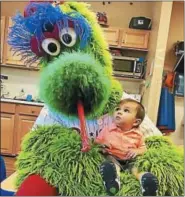  ?? SUBMITTED PHOTO ?? The Phillie Phanatic visited children from six-weeks to sixyears-old at The Goddard School.