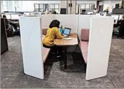  ?? TERRENCE ANTONIO JAMES/CHICAGO TRIBUNE ?? Ferrara Candy headquarte­rs in the Old Post Office building at 433 W. Van Buren St. has many types of work spaces, including this semi-private area seen on Tuesday.