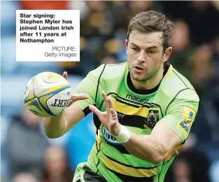  ?? PICTURE: Getty Images ?? Star signing: Stephen Myler has joined London Irish after 11 years at Nothampton Pool A – Doncaster, Coventry, Yorkshire Carnegie & Nottingham Pool B – Ealing, Jersey, London Scottish & Richmond Pool C – Hartpury, London Irish, Cornish Cornish Pirates...