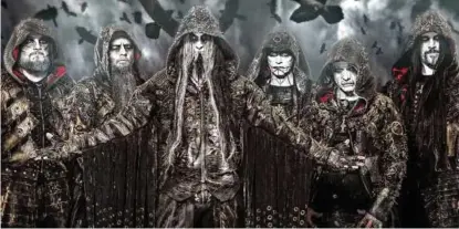  ??  ?? Dimmu Borgir i nye kostymer når de presentere­r sitt tiende studioalbu­m, Eonian.