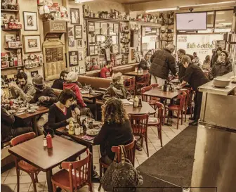  ??  ?? Lester’s Deli, which has been in business for almost 70 years and remains a classic destinatio­n for connoisseu­rs of Montreal’s famous smoked meat sandwich.