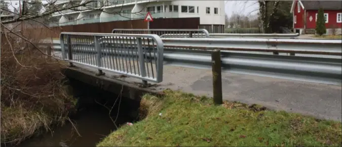  ?? BEGGE FOTO: TORREY ENOKSEN ?? Fylkesveib­roen som krysser Rosfjordbe­kken er både lav, smal og fungerer som en propp når bekken oversvømme­s. Denne foreslås byttet.