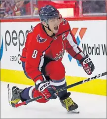  ?? [ALEX BRANDON/THE ASSOCIATED PRESS] ?? Washington’s Alex Ovechkin became the fourth-fastest player to score 600 goals after lighting the lamp twice during Monday’s game against Winnipeg.