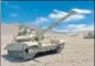  ?? ANI FILE ?? Indian Army tanks in eastern Ladakh.