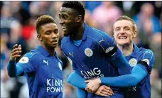 ?? Picture: GRAHAM CHADWICK ?? HAPPY DAYS: Wilfred Ndidi enjoys the moment after his goal