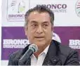  ??  ?? Jaime Rodríguez,‘el Bronco’, finalmente logró su objetivo.