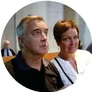  ?? FOTO: SPT/MIKAEL PIIPPO ?? Pekka Luhtanen och Marja Skyttä kom till Åbo domkyrka för att delta i ärkebiskop­ens installati­onsmässa
