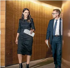  ?? GETTY ?? Prime Minister Jacinda Ardern and Dr Ashley Bloomfield announce the return to lockdown.