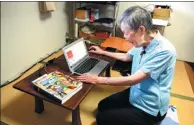  ?? KAZUHIRO NOGI / AFP ?? Programmer Masako Wakamiya, 82, uses her laptop at her home in Fujisawa, Kanagawa prefecture, Japan.