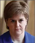  ??  ?? Testing time: Nicola Sturgeon