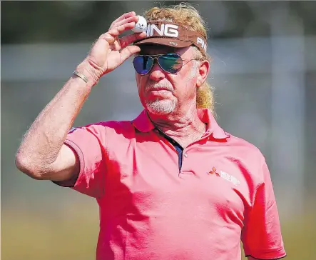  ?? AL CHAREST ?? Spain’s Miguel Angel Jimenez shot a 6-under 64 during Friday’s opening round of the Shaw Charity Classic.