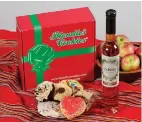  ?? Associated Press ?? Blondie's Cookies and a bottle of Eden Heirloom Blend Ice Cider should satisfy the sweet-tooths on your holiday gift list.