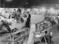  ??  ?? Spitfire fuselages under constructi­on in Vincent’s garage (Darren Pitcher)
