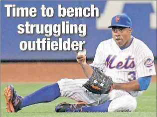  ?? Paul J. Bereswill ?? SITTING IT OUT: Curtis Granderson was out of the Mets’ starting lineup for Friday night’s win over the Phillies, but he did strike out while pinch hitting.