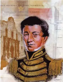  ?? Houston Chronicle file ?? Juan Seguín was a prominent military figure of the Texas Revolution and Republic of Texas. He was at the Alamo when Santa Anna’s army arrived, but he was sent out as a courier. He organized a company that was the rear guard of Sam Houston’s army and...