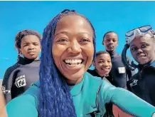  ?? SUPPLIED ?? ZANDILE Ndhlovu believes the best way to preserve our oceans is through knowledge and experience­s handed to children. |