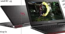  ??  ?? ABOVE This is a chunky laptop, but the red-and-black finish gives it a dash of superhero style SPECIFICAT­IONS Quad-core 2.7GHz Intel Core i7-7700HQ processor 4GB Nvidia GTX 1050 Ti graphics
16GB RAM 15.6n TN display, 1,920 x 1,280 resolution 256GB M.2...