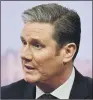  ??  ?? SIR KEIR STARMER: Warned Theresa May against trying to frustrate parliament­ary process.