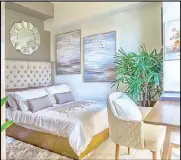  ??  ?? A spacious one-bedroom unit at Vivaldi Residences