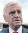  ??  ?? ●●Shadow Chancellor John McDonnell