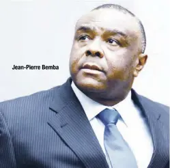  ??  ?? Jean-Pierre Bemba
