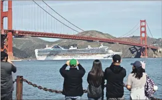  ?? Peter DaSilva For The Times ?? THE SHIP, passing under the Golden Gate Bridge, had been in a holding pattern for days.