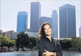  ?? Christina House Los Angeles Times ?? AURA VASQUEZ of the Department of Water and Power’s board says her aim is to help people who don’t have a healthy environmen­t and safe places to play.