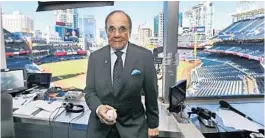  ?? AP FILE ?? Dick Enberg, 82, got his big broadcasti­ng break with UCLA before expanding his repertoire to calling Super Bowls, Olympics, Final Fours, Wimbledon and the Breeders’ Cup.