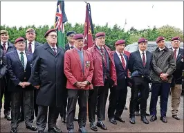  ?? ?? Mark of respect...veterans’ tribute to Lance Corporal Terence Purcell