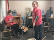  ?? DIANE VANDYKE — FOR MEDIANEWS GROUP ?? Volunteers from Montgomery County Community College helped to fix chairs at the TriCounty Active Adult Center in Pottstown.