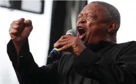  ?? PICTURE: REUTERS ?? RESPECTED: This year’s Cape Town Internatio­nal Jazz Festival will pay tribute to jazz great Hugh Masekela, who died last month.