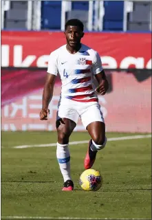  ?? RINGO H.W. CHIU - THE ASSOCIATED PRESS ?? Union defender Mark McKenzie, playing for the United States in an internatio­nal friendly agaisnt Costa Rica earlier this month is ready for what should be a busy season for the Homegrown talent.