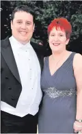  ??  ?? Peter Kay with his wife Susan