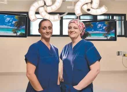  ?? Pictures: EVAN MORGAN ?? HIGH SPEC: Registered nurses Christina O'rourke and Suzi Del Popolo in one of the new operating theatres.