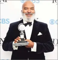  ?? Cindy Ord / Getty Images for Tony Awards Production­s ?? David Alan Grier won the award for Best Performanc­e by an Actor in a Featured Role in a Play in “A Soldier’s Play” at the 74th annual Tony Awards at Winter Garden Theatre on Sunday in New York City.