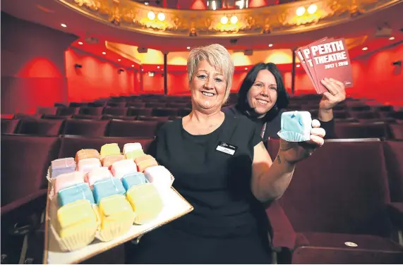  ?? Picture: Kris Miller. ?? Catering supervisor Allison Gormley and marketing manager Jennie Baillie roll out the red carpet for visitors.