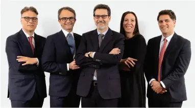  ?? ?? Marco Mancini (Partner PwC Italia), Francesco Forzoni (Partner PwC Italia), Alessandro Parrini (Partner PwC Italia-Responsabi­le dell’ufficio), Veronica Poggi (Partner PwC Italia) e Simone Guidi (Partner PwC Italia)