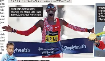  ?? ?? RUNNING FOR GLORY: Winning the Men’s Elite Race in the 2019 Great North Run