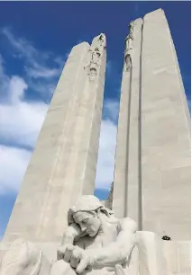  ?? MATTHEW FISHER/FILES ?? The Vimy memorial relies on the power of grief to present its message.